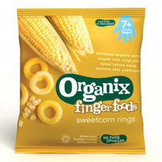 Organix Δαχτυλίδια Καλαμποκιού +7μ (20γρ)